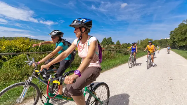 Vélo sur les chemins